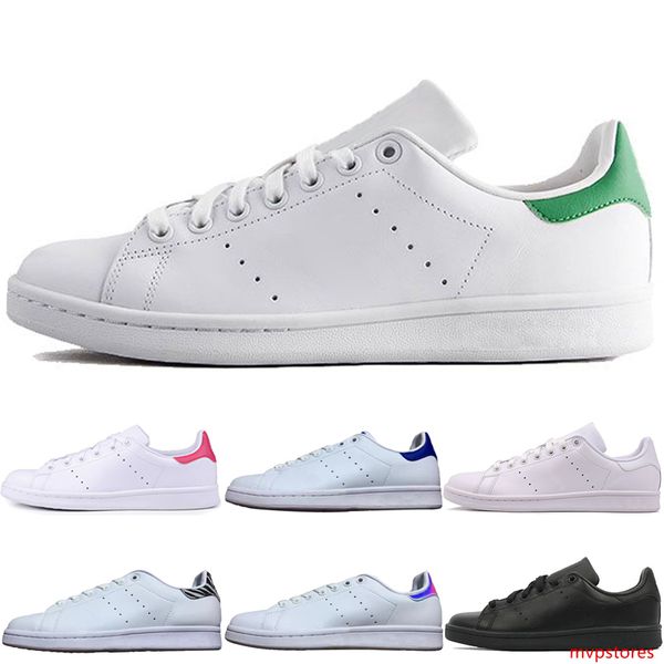 

2019 women men new stan casual shoes designer mens triple black smith sneakers casual shoes leather sport classic flats sport shoes