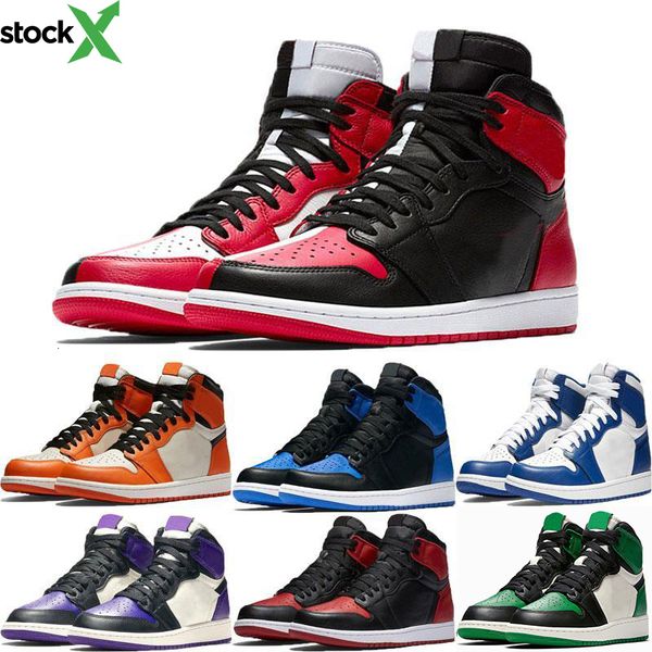 

discount jumpman 1s basketball shoes athletics sneakers running shoe for women sports torch hare game royal pine green court size 36-47 zone