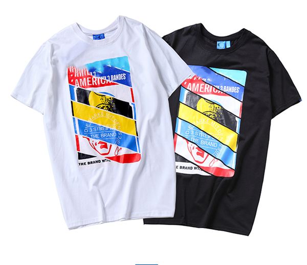 

mens designer fashion breathable short sleeve hipster tshirt round neck cotton basic t shirt black white mens print adt23 running, White;black