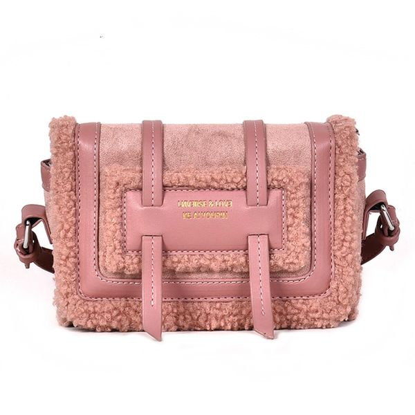 

winter warm plush shoulder bags for women 2019 elegant feamle crossbody bag small luxury messenger bag ladies portable handbags