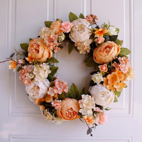 

decorative flowers & wreaths artificial peony wreath garland flower arrangement wedding birthday party favors decorations