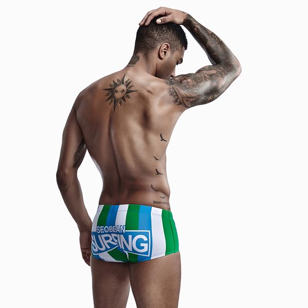 

2019 swimwear men swimsuits men's swimming shorts swim shorts male bathing surfing suit gay swimsuit striped trunks