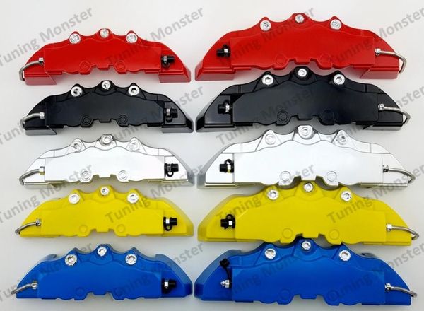 

4 pcs brem car auto disc brake caliper cover with 3d word universal kit fit to 17 inches 2 medium and 2 small red