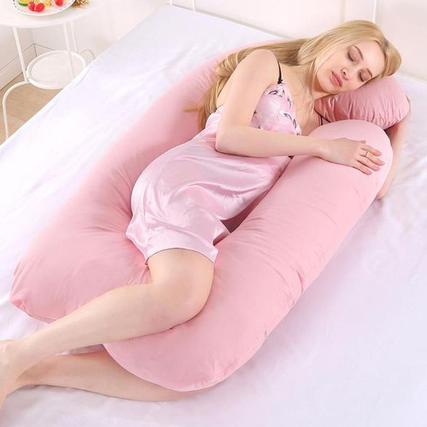 

2019 sleeping support pillow for pregnant women body cotton pillowcase u shape maternity pillows pregnancy side sleepers bedding