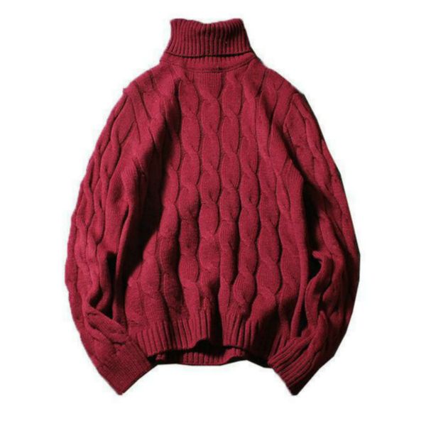 

конструктор мужская weater высокий воротник сплошной цвет tops мужская мода основывая рубашки диких зима новый толстый теплый свитер 4 цвета, White;black