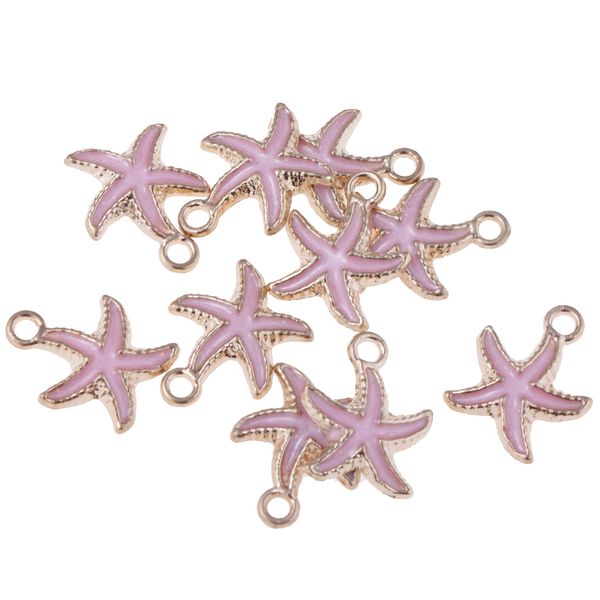 

10pcs enamel charms pendant animal sea starfish pendants diy jewelry making, Silver