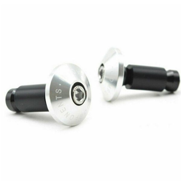 

1 pair motorcycle aluminum alloy motorbike anti vibration bar end plug parts replacement universal practical handle grip cap
