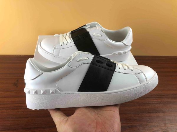 

selling fashion men women luxury designer shoes black bandage classic real leather casual brand shoes designer size 34-46 for salet01
