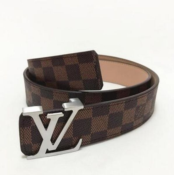 

wholesale 2019 the designer s belt 1 louis vuitton leather belt for men and women comes, Black;brown