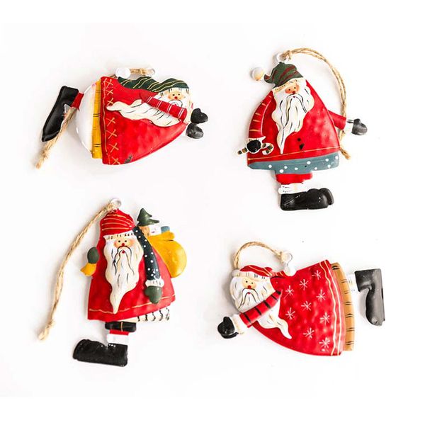 

navidad christmas tree hanging angel santa snowman decoration xmas party wedding ornament metal resin pendants new year gifts