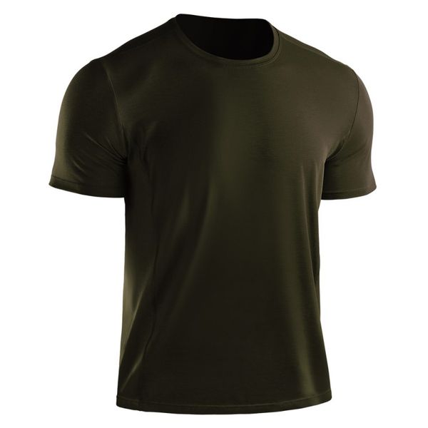 

summer men casual short sleeve t-shirt quick-drying breathable bottoming round collar t-shirt sports, Black;blue