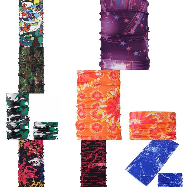 

3hboa women scarf face mask 38 styles silk chiffon handkerchief outdoor windproof dust-proof face half designer masks scarf sunshade scarf, Black