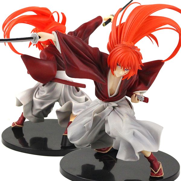 

19 см rurouni kenshin японский классический химура kenshin пвх фигурки игрушки аниме рисунок игрушки для детей детские рождественские подарк