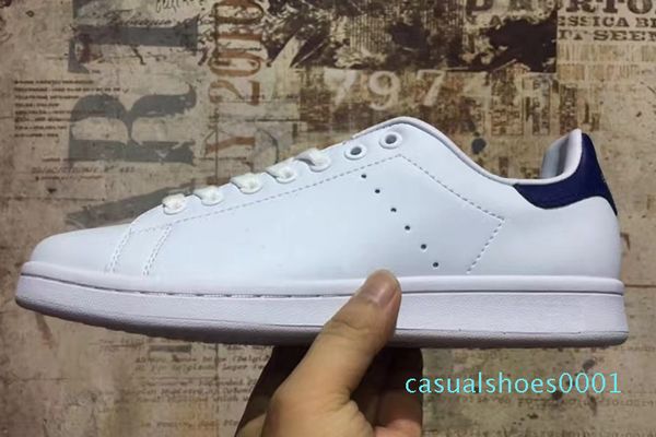 

2020 new designer newsest stan shoes fashion brand smith leather men women classic flats casual shoes 36-45 c01, Black