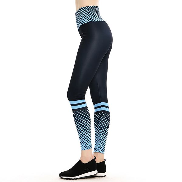 

new fitness leggings women breathable high waist sport legins femme workout legging push up elastic slim pants, Black