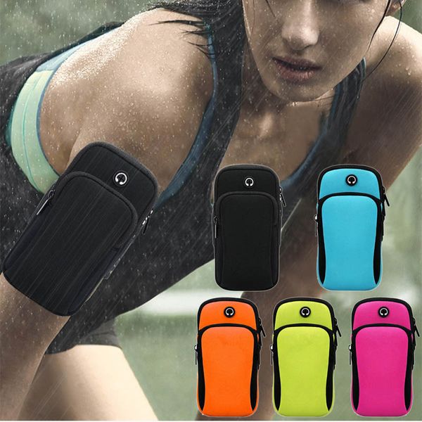 

portable outdoor sports wrist arm band pouch mobile cell phone holder wallet bag b2c shop