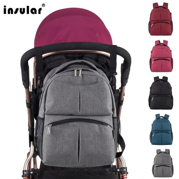 

insular fashion baby diaper changing backpack bag multifunctional mommy bag waterproof mummy nappy fo rstroller backpack