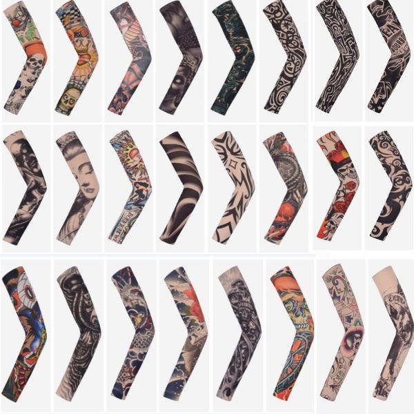 

искусство поддельный поддельный временные татуировки arm солнцезащитный рукава тела arm sleeve для унисекс защитные рукава дизайн тайгер кор