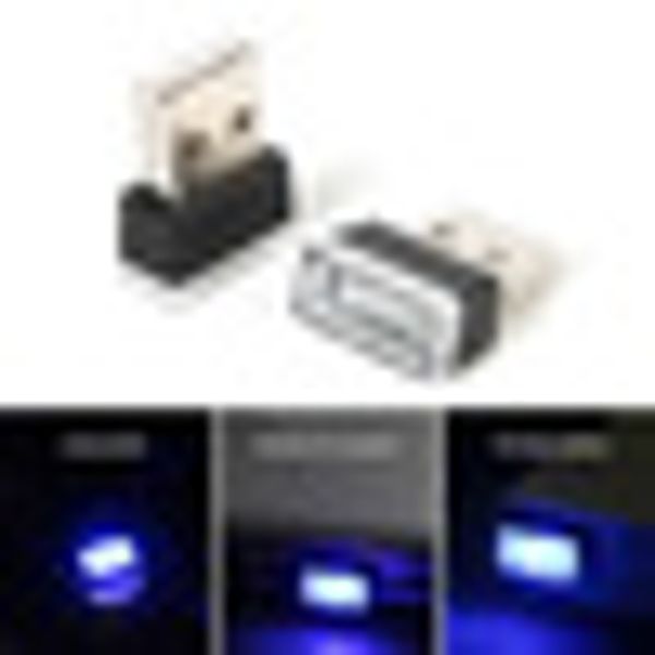 

5x mini usb led car interior light neon atmosphere ambient lamp 5v