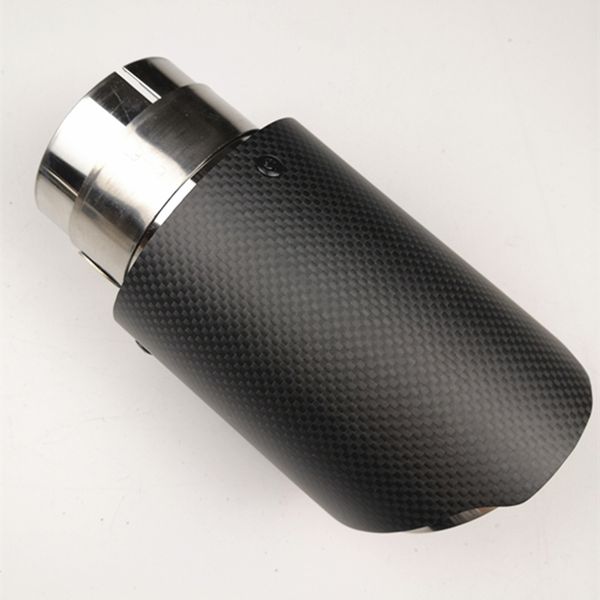 

1 шт. полный углеродного волокна покрытием из нержавеющей стали универсальный автомобиль выхлопная труба