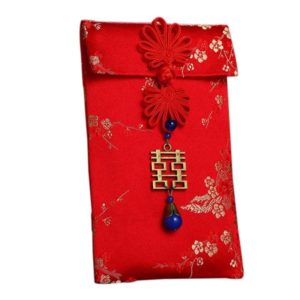 

2020 wedding chinese new year red envelopes birthday brocade thickened money pocket lucky hong bao spring festival gift bag