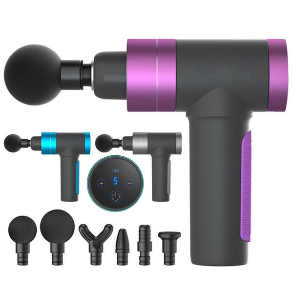 

massage gun percussion massager muscle vibrating body therapy massager exercising muscle pain relief muscle relax usb charge dhj