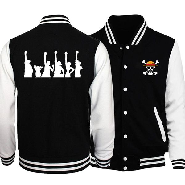 

one piece понкого аниме jacket hip hop plus ѬазмеѬ baseball кђѬки вколз 2020 оен harajuku hip hop мђ, Black;brown
