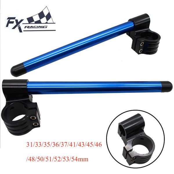 

cnc adjustable motorcycle rised clip on ones clipon handlebar fork handle bar 31/33/35/36/37/41/43/45/46/48/50/51/52/53/54mm