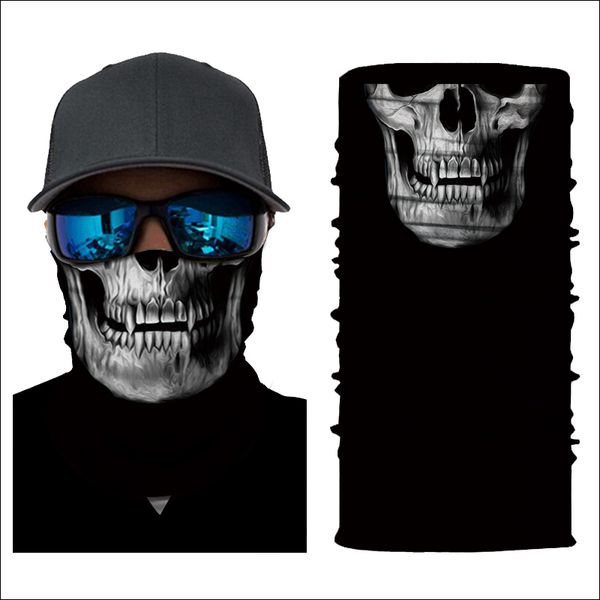 

bandanas face mouth covers outdoor sports riding skull bandana multifunctional headwear headband neckwarmer magic scarf cloth face mask, Blue;black
