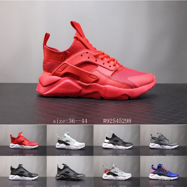 

2020 air huarache 4 run men sports shoes chaussures huarache ultra triple women black white sneakers breathe tn shoes