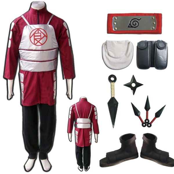 

naruto akimichi choji full cosplay costume, Black