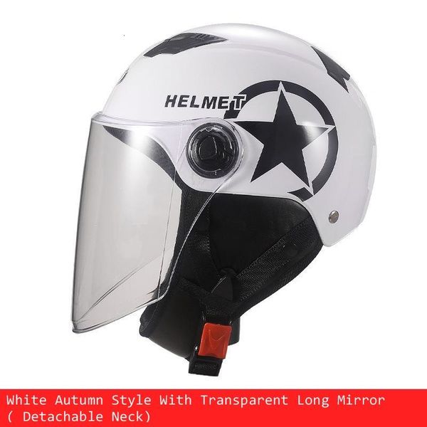 

winter open face motorcycle helmet for halle abs motorbike cap with goggle transparent lens motocross supplies