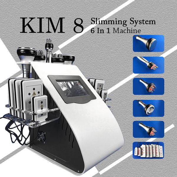 

портативный вакуумный аппарат 6 в 1 рф 40к кавитация ультразвуковая липосакция 8 подушек lllt lipo лазерная машина для удаления целлюлита