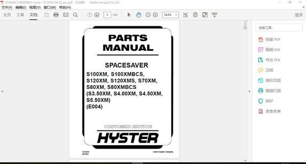

hyster forklift spare parts and service manuals pdf full set manual dvd for old models
