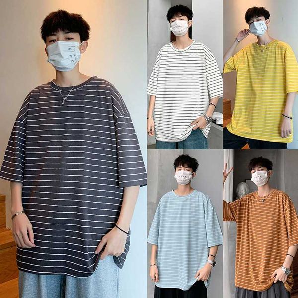 

100% хлопок рубашка для мужчин мужской stripes с коротким рукавом футболка круглых шей простой пятибалльными мальчиков сыпучих молодежами ви, White;black