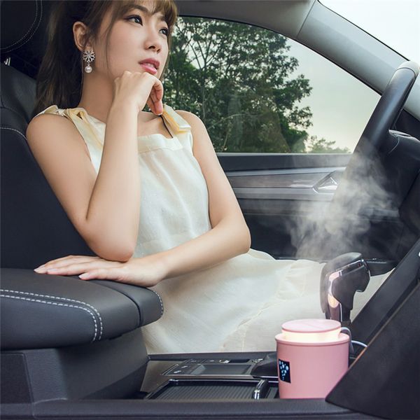 

abs+pp+silicone 35ml/h usb led ultrasonic family car humidifier air distributor purifier nebulizer auto accessories car styling