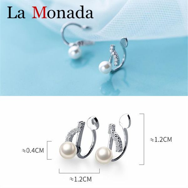 

925 sterling silver crystal music notes ear cuff small earrings for women zircon ear clip earrings without piercing