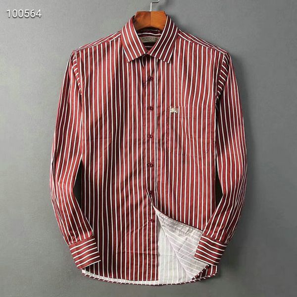 

bbr burb brand mens designer short sleeve shirts firmate dress shirts fashion casual luxury shirt plaid shirt homme button up 0034