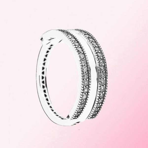 

2019 100% стерлингового серебра 925 реверсивные сердца кольца высокого качества ladies jewelry factory wholesale бесплатная доставка, Golden;silver