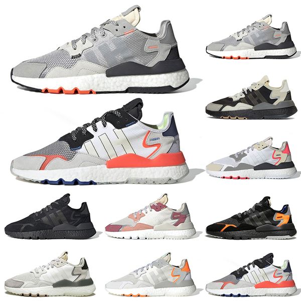 

nite jogger светоотражающие кроссовки mens trainer черный белый серый красный дышащие мужчины женщины спортивные кроссовки 5-11 оптом