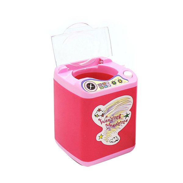 

mini electric washing machine children pre school toy simulation automatic cleaning machine toy for girls pretend play toys