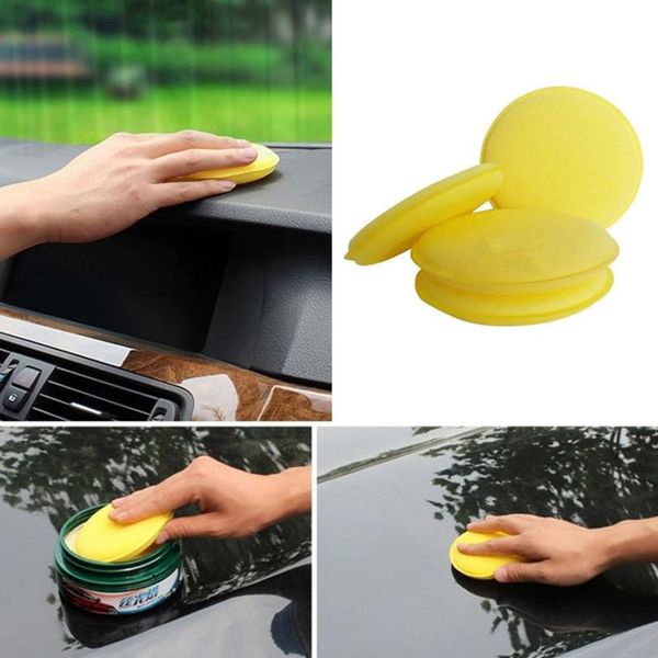 

12 pcs car waxing polish foam sponge wax applicator cleaning detailing pads sep 1