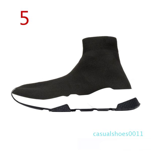 

2019 designer casual sock speed trainer black red triple black fashion socks sneaker trainer shoes 36-45 c11