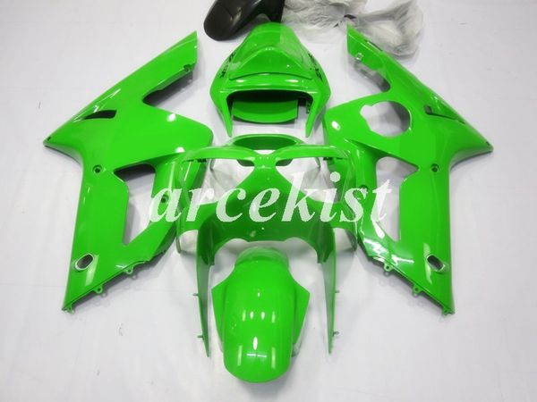 

4 gifts new abs motorcycle fairings kit fit for kawasaki ninja zx-6r zx6r 2003 2004 03 04 636 bodywork set custom green