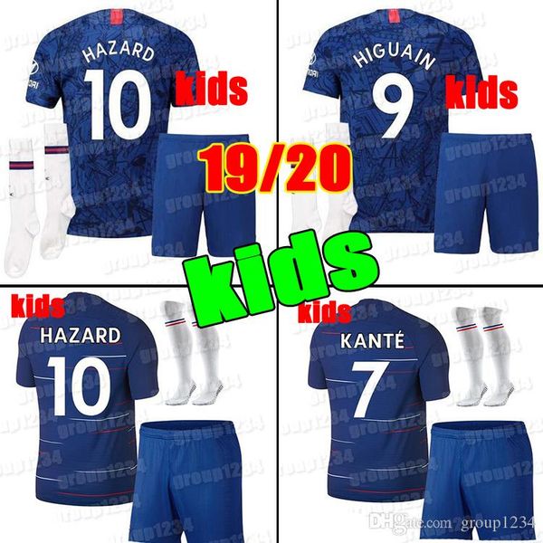 

2019 2020 kids JORGINHO HAZARD GIROUD soccer jersey men Boys KITS 18 19 20 FABREGAS WILLIAN HIGUAIN MORATA KANTE football kits shirt