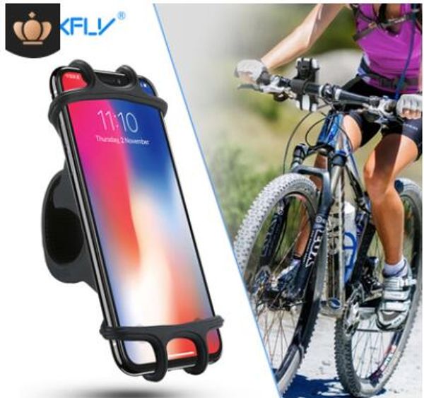 

raxfly bike phone holder silica gel anti-falling mobile phone holder for 4-6.5 inch smartphone