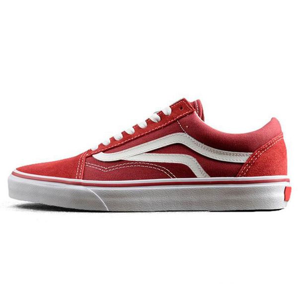 vans old school womens red