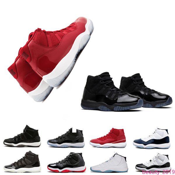 

11 cap gown heiress black stingray men women basketball shoes human 11s black gold sports sneakers ing