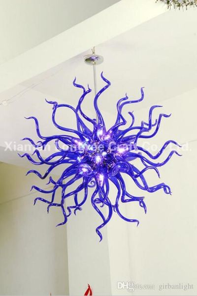 

handmade blown glass chandelier light small size pure colored modern art glass living room decor chihuly style chandelier