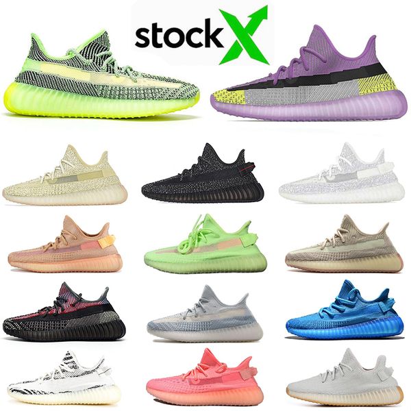 

Sale tock x yeehu yeezreel yecheil running hoe for men women cloud white citrin zebra clay gid tatic reflective trainer neaker, White;red